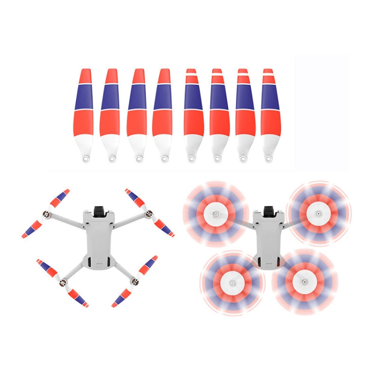 8 PCS 6030F Double Sided Colorful Low Noise Wing Propellers For DJI Mini 4 Pro/Mini 3 Pro, Color: Three -color - HoMEdemic™ 