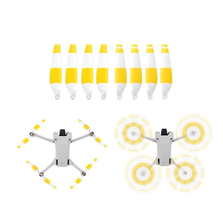 8 PCS 6030F Double Sided Colorful Low Noise Wing Propellers For DJI Mini 4 Pro/Mini 3 Pro, Color:  White Yellow - HoMEdemic™ 