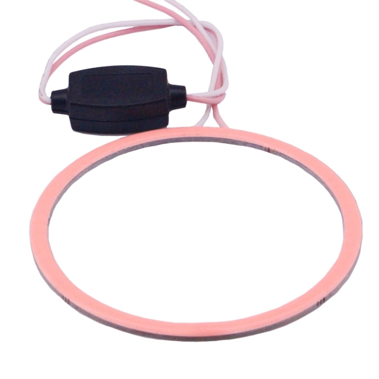 80mm 5W 180LM Angel Eyes Circles Car Headlight COB LED Lights for Vehicles, DC 12-24V, 80mm Pink Light, 80mm Green Light - HoMEdemic™ 
