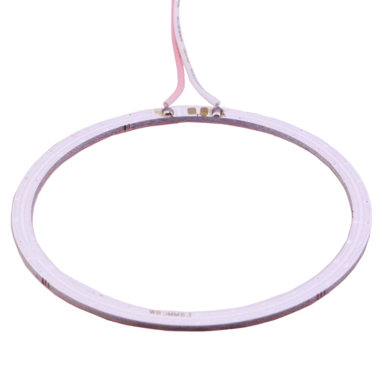 80mm 5W 180LM Angel Eyes Circles Car Headlight COB LED Lights for Vehicles, DC 12-24V, 80mm Pink Light, 80mm Green Light - HoMEdemic™ 
