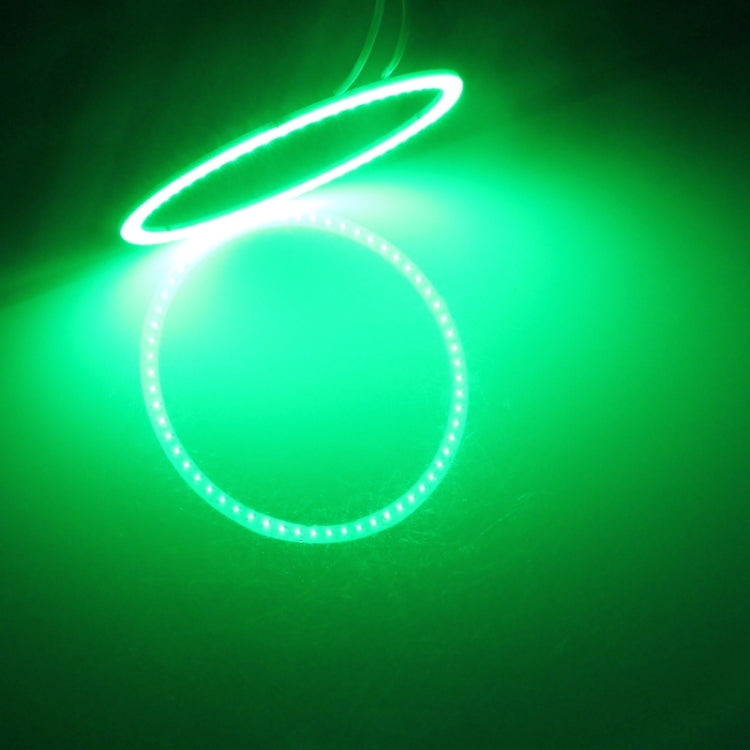 80mm 5W 180LM Angel Eyes Circles Car Headlight COB LED Lights for Vehicles, DC 12-24V, 80mm Pink Light, 80mm Green Light - HoMEdemic™ 