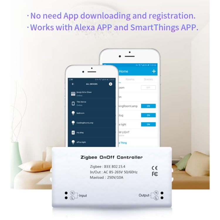 85-265V 50-60Hz IEEE 802.15.4 Zigbee Smart Wireless Switch Controller - HoMEdemic™ 