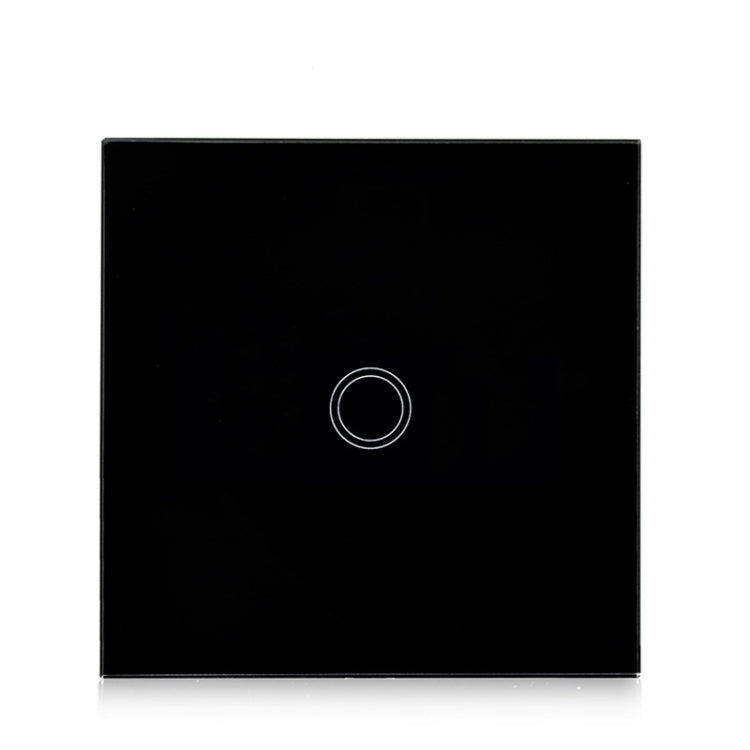86mm 1 Gang Tempered Glass Panel Wall Switch Smart Home Light Touch Switch with RF433 Remote Controller, AC 110V-240V - HoMEdemic™ 