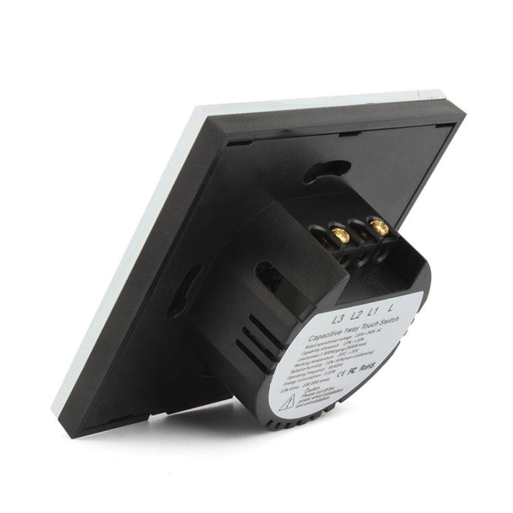 86mm 1 Gang Tempered Glass Panel Wall Switch Smart Home Light Touch Switch with RF433 Remote Controller, AC 110V-240V - HoMEdemic™ 
