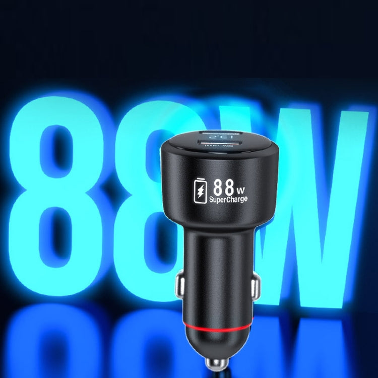 88W Vehicle Mini Fast Charging Charger Car One To Two Cigarette Lighter - HoMEdemic™ 