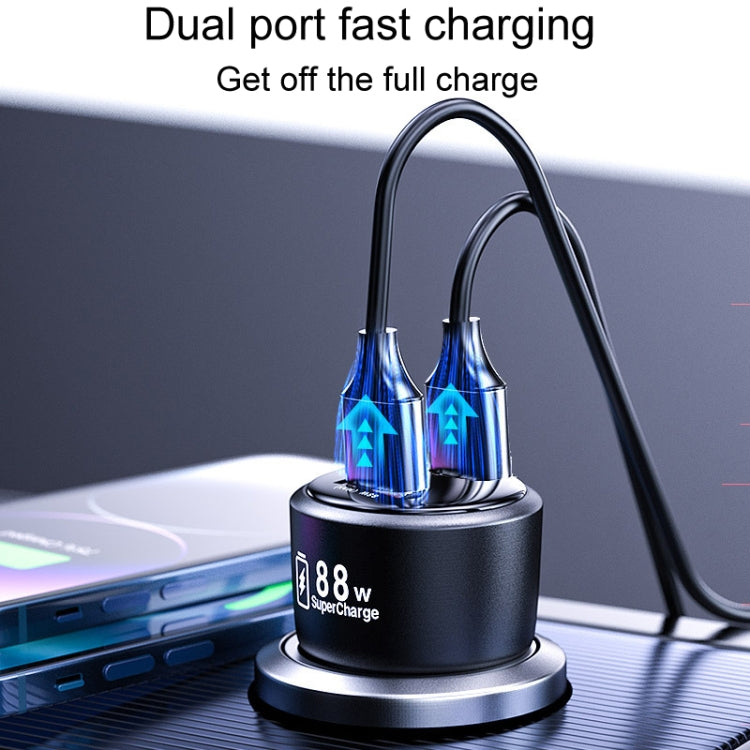88W Vehicle Mini Fast Charging Charger Car One To Two Cigarette Lighter - HoMEdemic™ 
