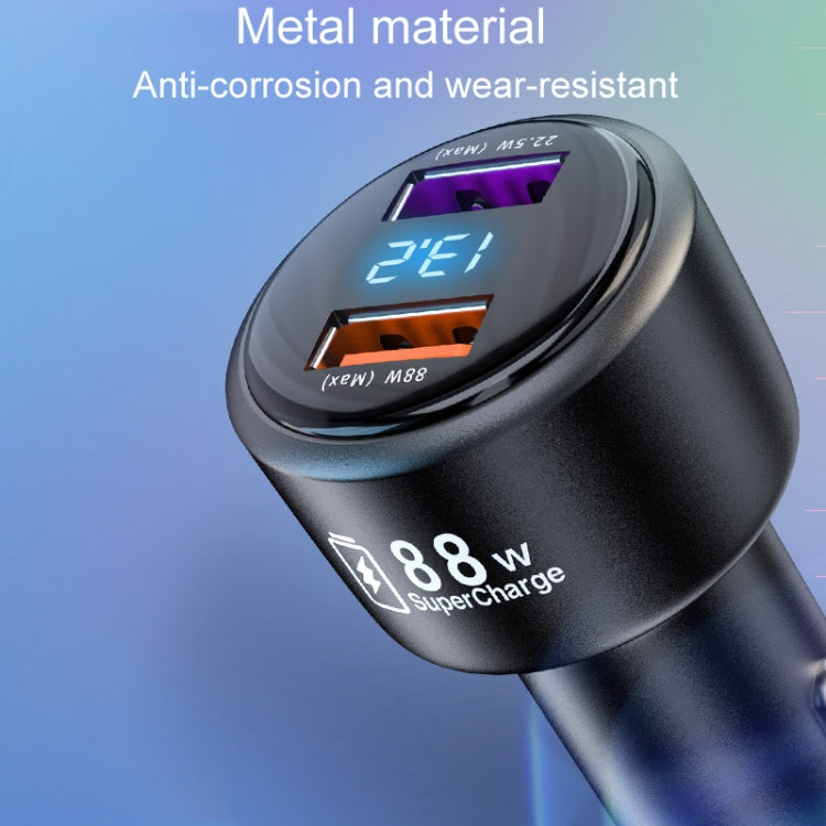 88W Vehicle Mini Fast Charging Charger Car One To Two Cigarette Lighter - HoMEdemic™ 