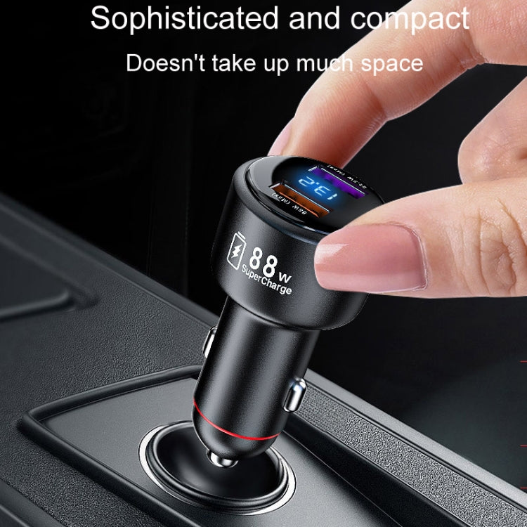 88W Vehicle Mini Fast Charging Charger Car One To Two Cigarette Lighter - HoMEdemic™ 