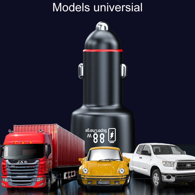 88W Vehicle Mini Fast Charging Charger Car One To Two Cigarette Lighter - HoMEdemic™ 
