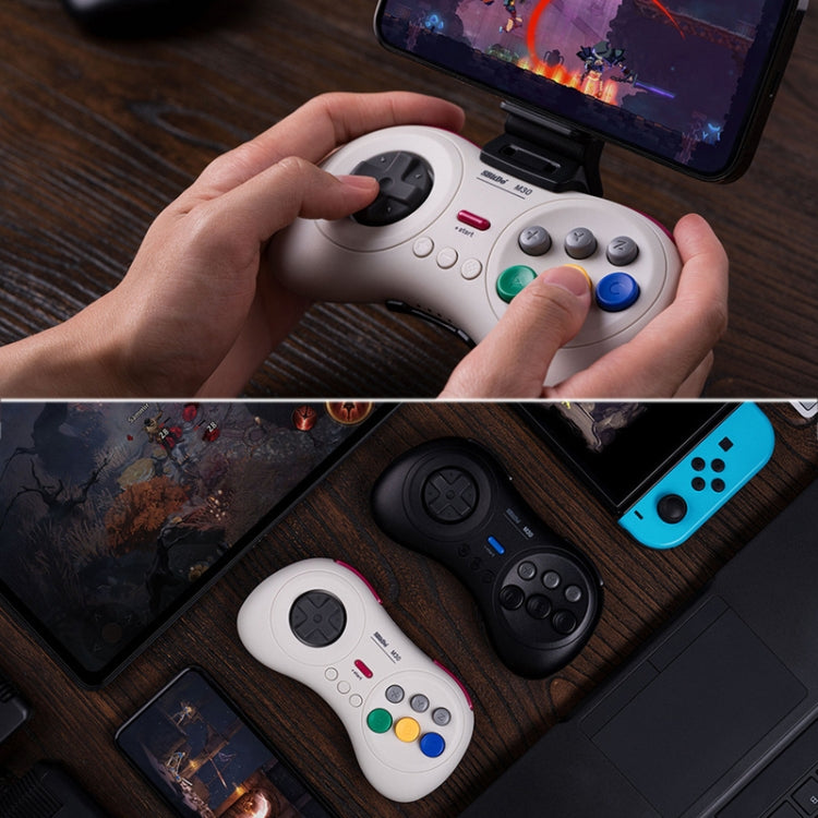 8BitDo M30 Bluetooth Gamepad for Nintendo Switch, Mac OS, Android, Steam, Windows (White) - HoMEdemic™ 