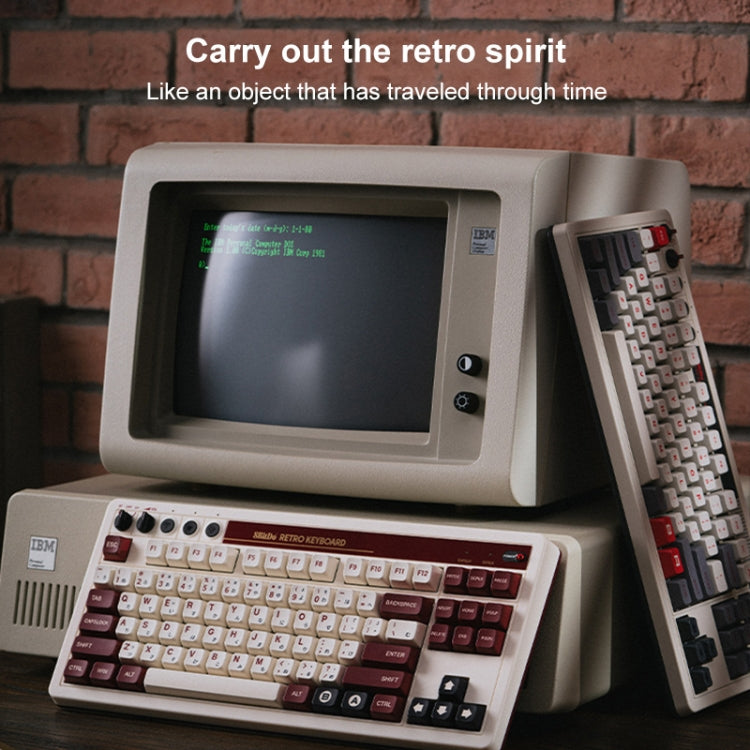 8Bitdo Retro Wireless Bluetooth Tri-Mode Mechanical Keyboard(Red) - HoMEdemic™ 