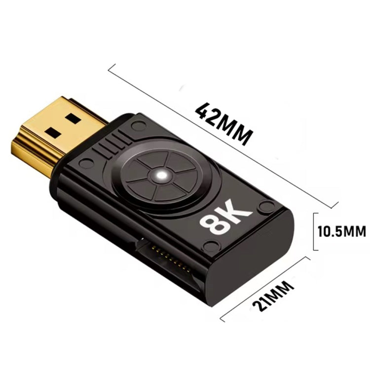8K 60Hz HDTV to HDTV Side Bend Magnetic Converter(Sliver Left Bend) - HoMEdemic™ 