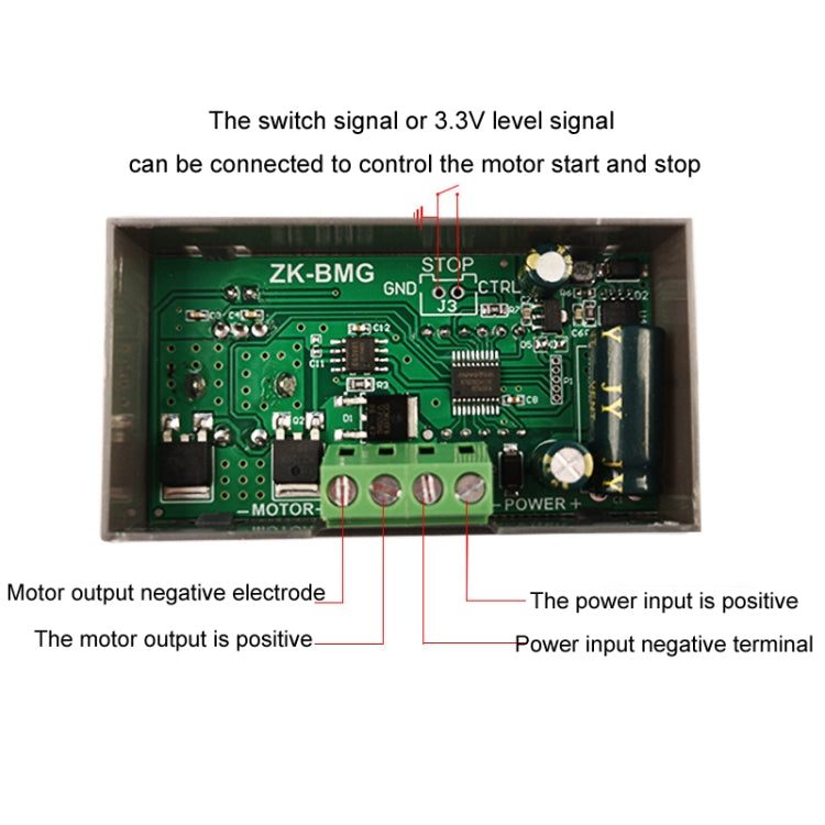 9-60V/12A/500W PWM Motor Fan DC Motor Speed Controller(With Shell) - HoMEdemic™ 