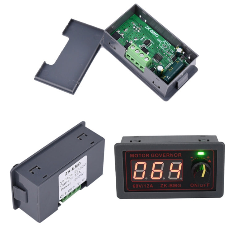 9-60V/12A/500W PWM Motor Fan DC Motor Speed Controller(With Shell) - HoMEdemic™ 