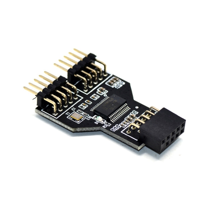 9 Pin USB Header Female 1 To 2 Male Board 9-Pin USB 2.0 HUB Connector Adapter - HoMEdemic™ 