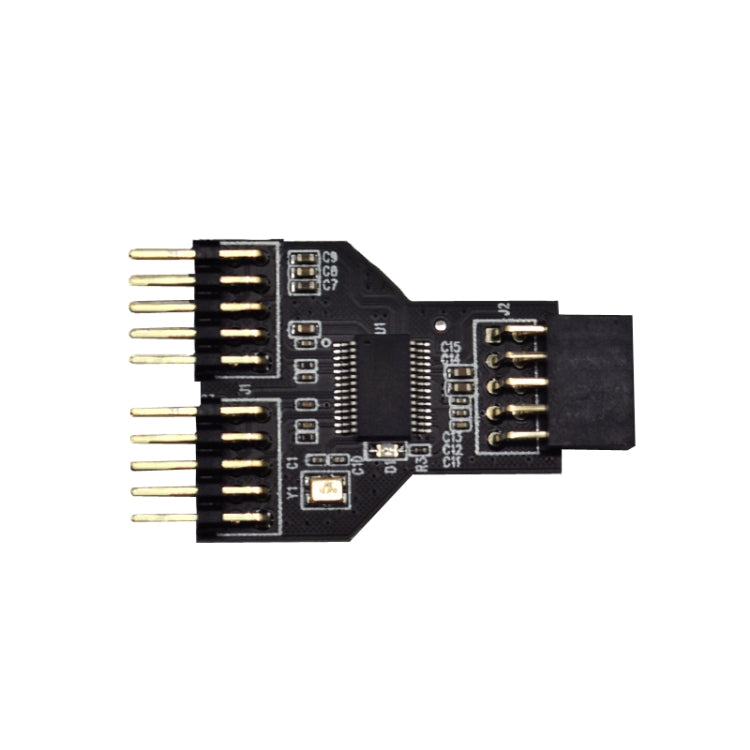 9 Pin USB Header Female 1 To 2 Male Board 9-Pin USB 2.0 HUB Connector Adapter - HoMEdemic™ 