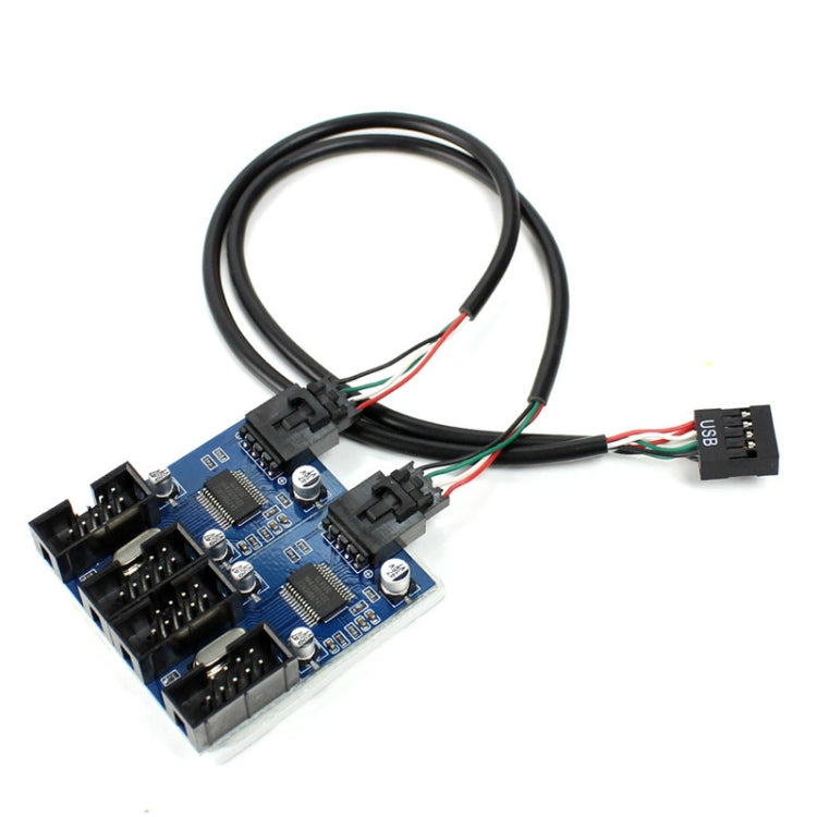9 Pin USB Header Male 1 to 4 Female Extension Cable Card - HoMEdemic™ 