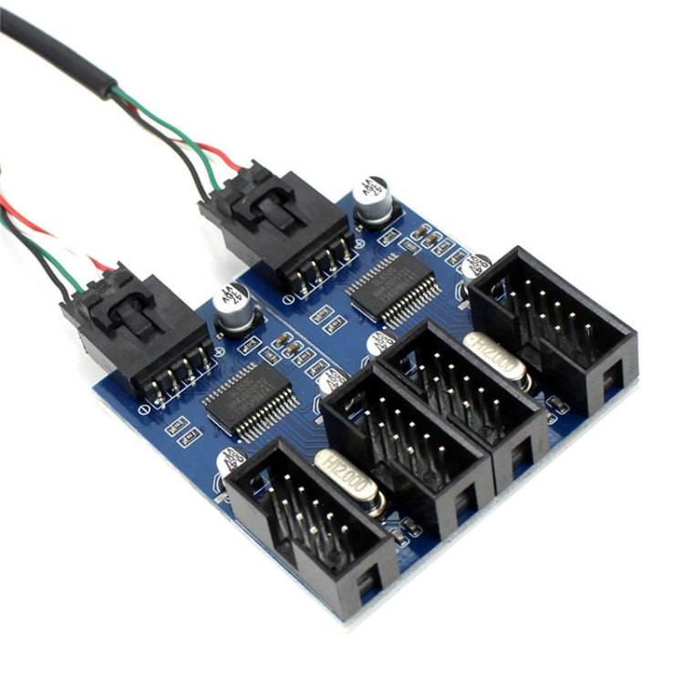 9 Pin USB Header Male 1 to 4 Female Extension Cable Card - HoMEdemic™ 