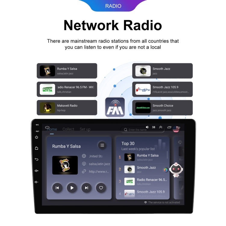 9 inch 6+128G Android Universal HD Large Screen Car Bluetooth Player Android GPS Navigation Integrated Machine(Standard) - HoMEdemic™ 