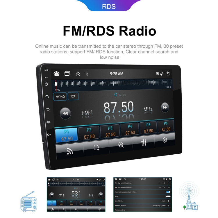 9 inch 6+128G Android Universal HD Large Screen Car Bluetooth Player Android GPS Navigation Integrated Machine(Standard) - HoMEdemic™ 