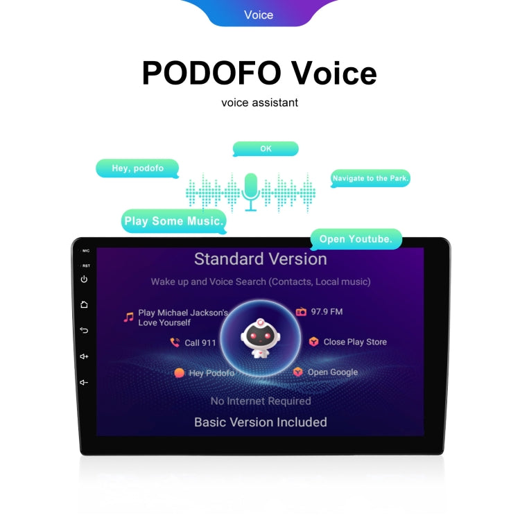 9 inch 6+128G Android Universal HD Large Screen Car Bluetooth Player Android GPS Navigation Integrated Machine(Standard) - HoMEdemic™ 