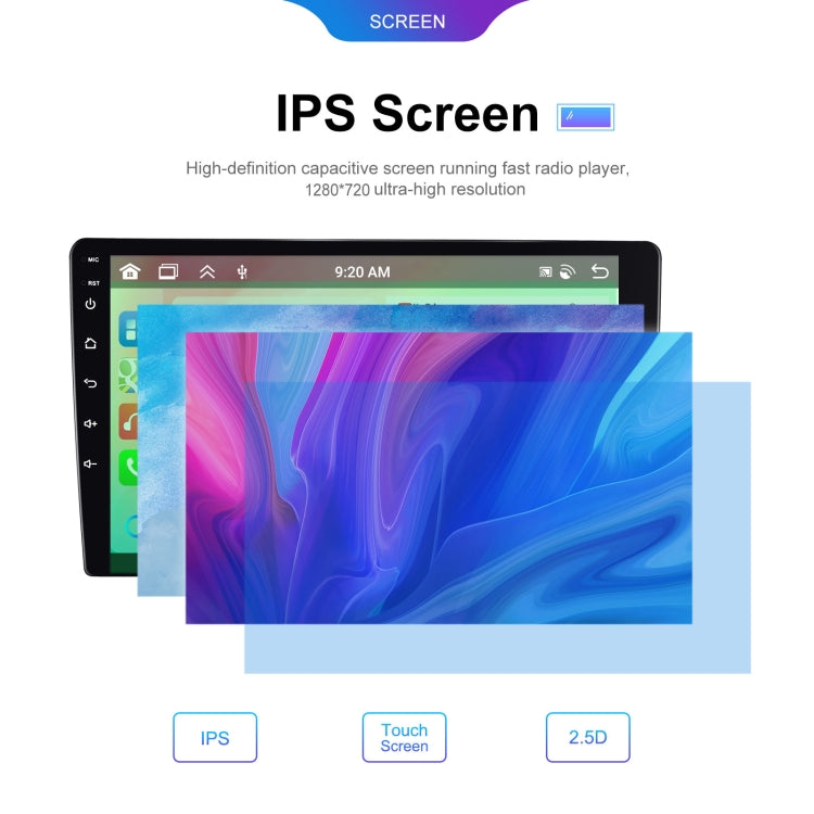 9 inch 6+128G Android Universal HD Large Screen Car Bluetooth Player Android GPS Navigation Integrated Machine(Standard) - HoMEdemic™ 