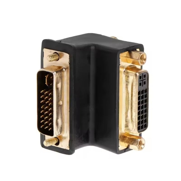 90 Degree Right Angled DVI 24+5 DVI-I Digital Dual Link Male To Female Extension Adapter for HDTV LCD Monitor - HoMEdemic™ 