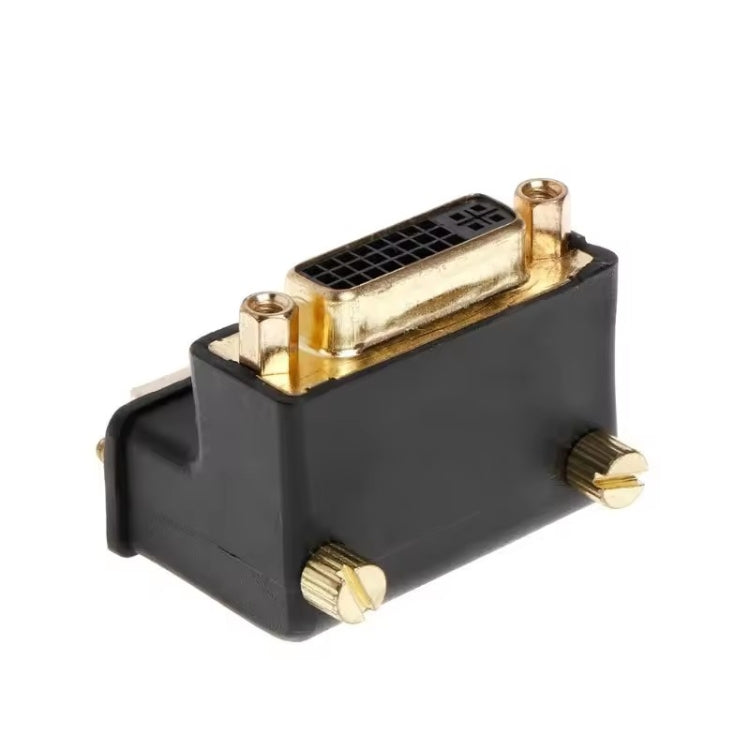 90 Degree Right Angled DVI 24+5 DVI-I Digital Dual Link Male To Female Extension Adapter for HDTV LCD Monitor - HoMEdemic™ 