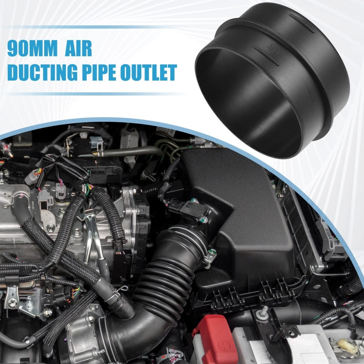 90mm Car Parking Air Ducting Reducer Duct Joiner Connector Pipe - HoMEdemic™ 