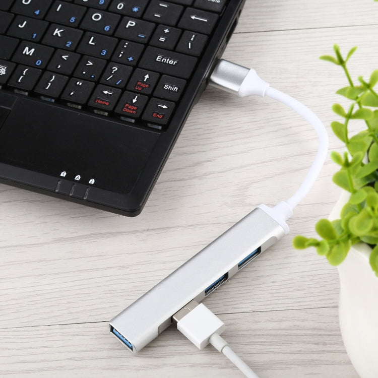 A-809 4 x USB 3.0 to USB 3.0 Aluminum Alloy HUB Adapter, A-809 - HoMEdemic™ 