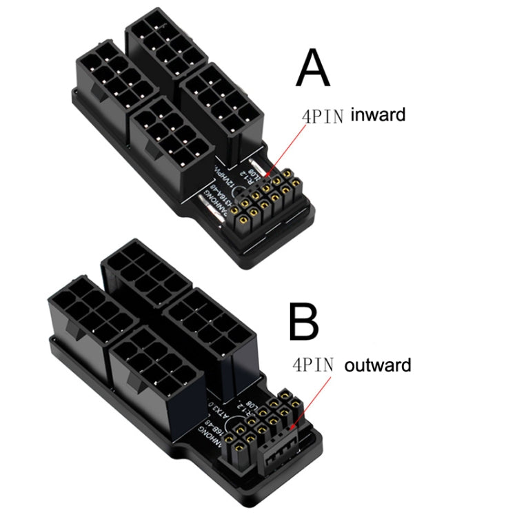 A Model ATX3.0 12VHPWR 12+4P 600W 180 Degree Power Steering Connector - HoMEdemic™ 