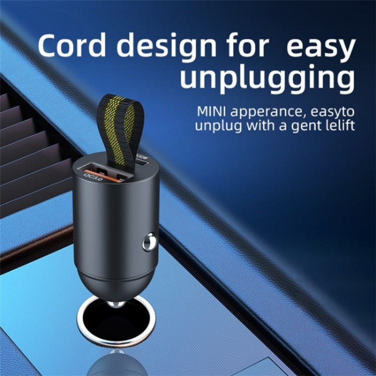 A1 QC 3.0+PD 30W Dual Car Charger Hidden Car Cigarette Lighter Phone Fast Charging Adapter - HoMEdemic™ 