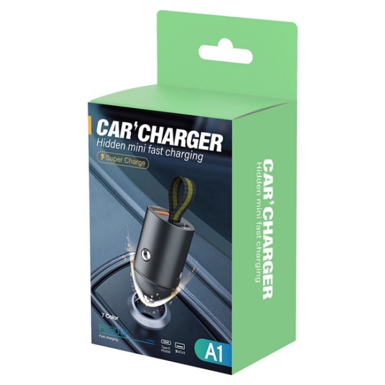 A1 QC 3.0+PD 30W Dual Car Charger Hidden Car Cigarette Lighter Phone Fast Charging Adapter - HoMEdemic™ 