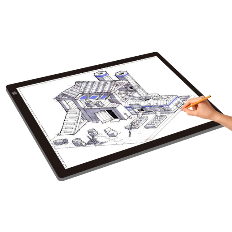 A2 Size 23W 12V  LED Three Level of Brightness Dimmable Acrylic Copy Boards for Anime Sketch Drawing Sketchpad, with Power Adapter, A2 with Power Adapter - HoMEdemic™ 