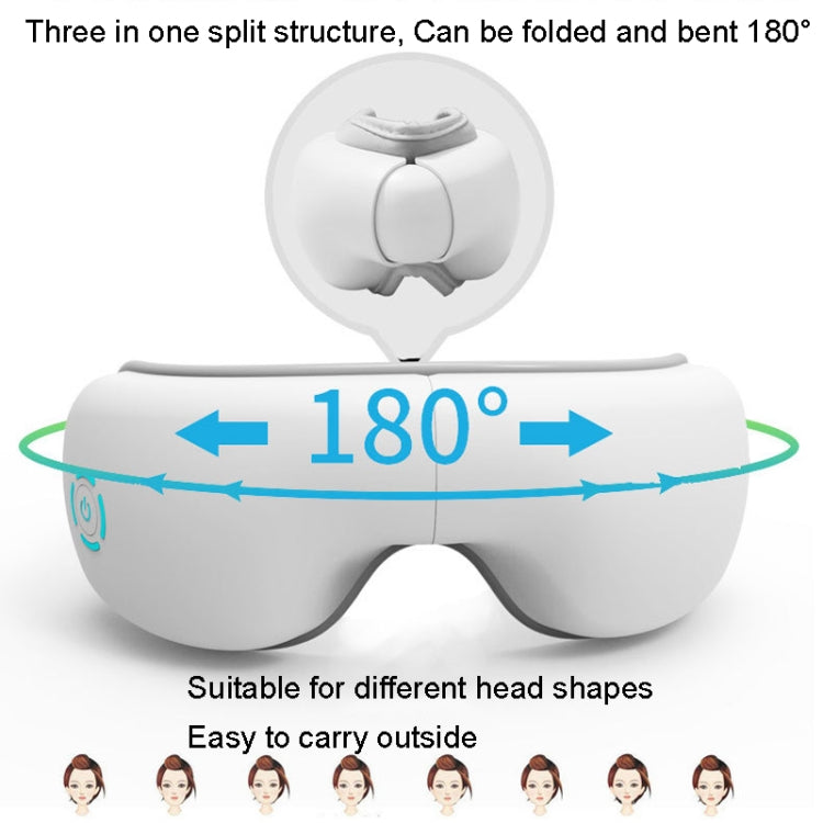 A216 Intelligent Wireless Eye Massage Instrument Pneumatic Vibration Hot Compress Eye Care Instrument(White) - HoMEdemic™ 