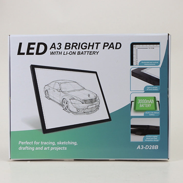 A3-D28B LED Smart Charging Copy Desk Line Drawing Hand Drawing Transparency Copy Platform With 1m Type-C Line - HoMEdemic™ 