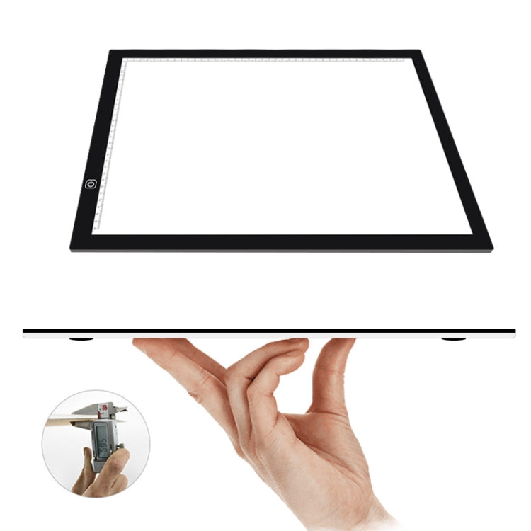 A3 Size 8W 5V LED Ultra-thin Stepless Dimming for Acrylic Copy Boards for Anime Sketch Drawing Sketchpad, with USB Cable, With USB Cable - HoMEdemic™ 