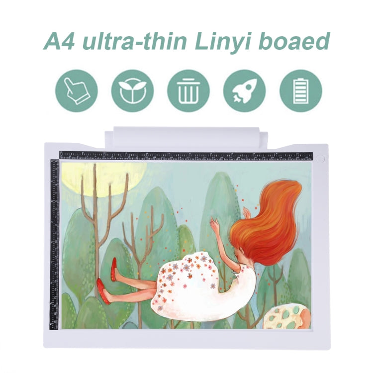A4-19 6.5W Three Level of Brightness Dimmable A4 LED Drawing Sketchpad Light Pad with USB Cable - HoMEdemic™ 