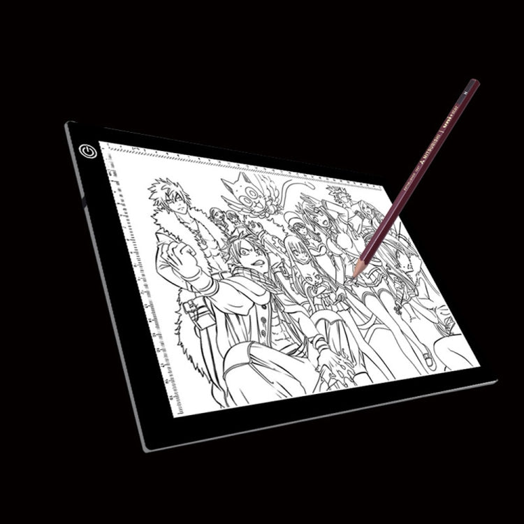 A4 Size 5W 5V LED Three Level of Brightness Dimmable Acrylic Copy Boards for Anime Sketch Drawing Sketchpad, with USB Cable & Plug, Size：240x360x5mm - HoMEdemic™ 