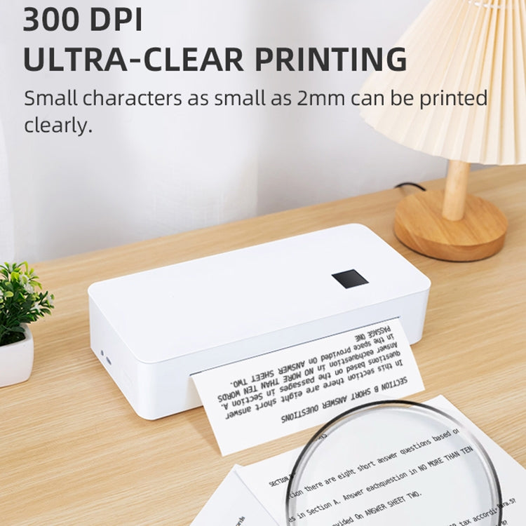 A4LE Portable Bluetooth HD Thermal Printer for Home Office Study(AU Plug) - HoMEdemic™ 