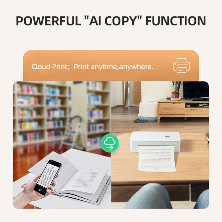 A4LE Portable Bluetooth HD Thermal Printer for Home Office Study(UK Plug) - HoMEdemic™ 