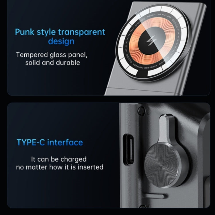 A7 Transparent Phone Charging Dock 15W Magnetic Wireless Charger for Tesla Model 3 / Y - HoMEdemic™ 