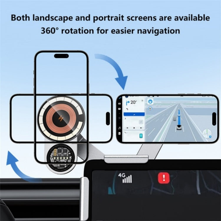 A8S 15W Wireless Charging New Energy Vehicle Navigation Bracket For Tesla Car Screen Base - HoMEdemic™ 