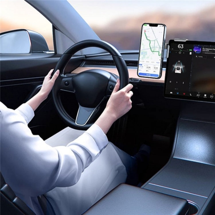 A8S 15W Wireless Charging New Energy Vehicle Navigation Bracket For Tesla Car Screen Base - HoMEdemic™ 