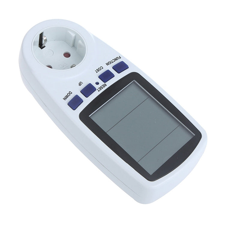 AC 230V 50Hz Max 16A LCD Display Energy Meter Watt Volt Voltage Power Analyzer Automatic Electricity Monitor Analyzer Power, EU Plug, AC 230V EU Plug - HoMEdemic™ 