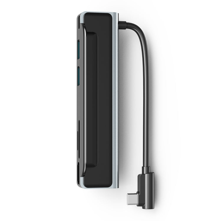 AD-065 6 in 1 USB-C / Type-C to 4K HDMI + SD / TF Card Slot + Type-C + 2 USB 3.0 Back Clip Style Multifunctional Docking Station HUB, 6 In 1 Back Clip Style - HoMEdemic™ 