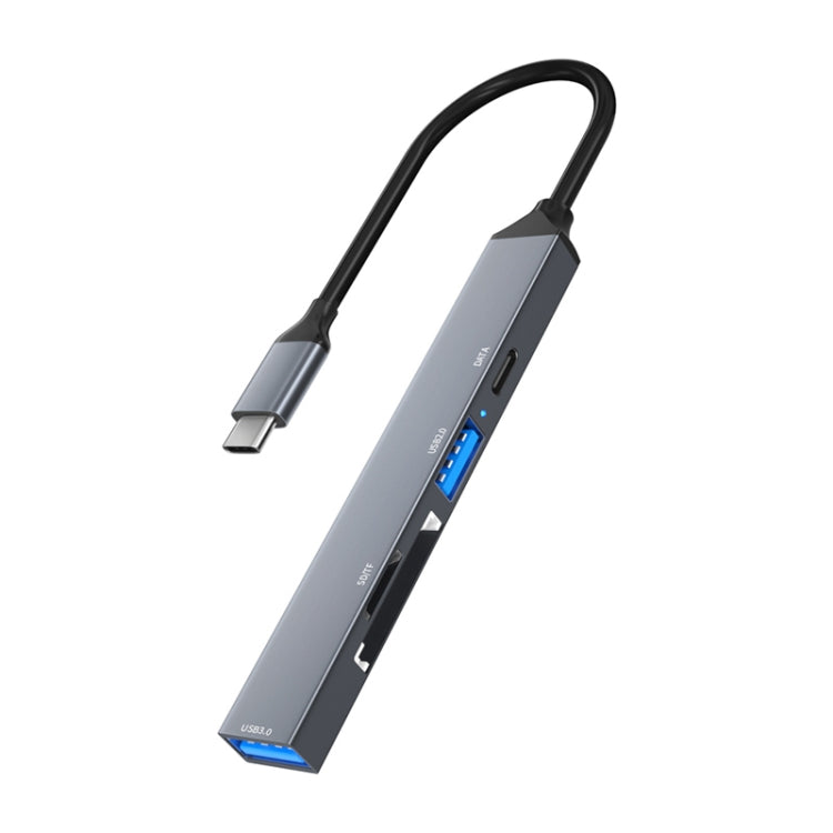 ADS-806C 5 in 1 USB-C / Type-C to USB 3.0 + USB-C / Type-C + SD/TF + USB2.0 HUB Docking Station - HoMEdemic™ 