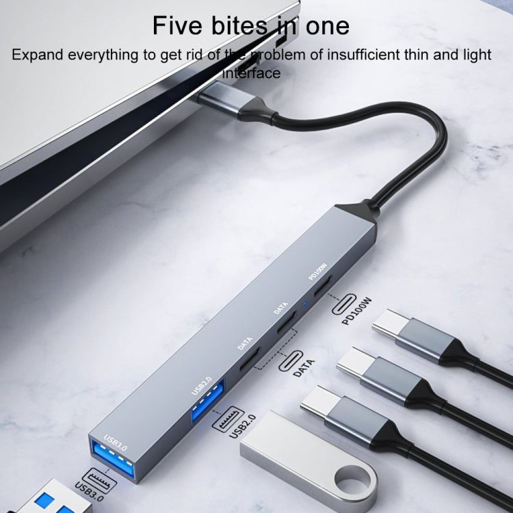 ADS-809 PD 100W 5 in 1 USB-C / Type-C Port Multifunctional Docking Station - HoMEdemic™ 