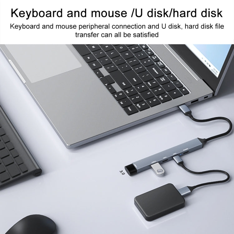 ADS-809 PD 100W 5 in 1 USB-C / Type-C Port Multifunctional Docking Station - HoMEdemic™ 