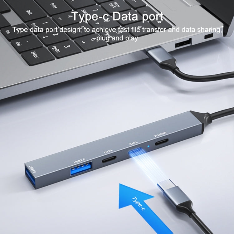 ADS-809 PD 100W 5 in 1 USB-C / Type-C Port Multifunctional Docking Station - HoMEdemic™ 